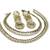 Gold Plated Handcrafted White colour Earrings & Pearl Anklets