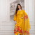a-line floral printed kurti pant set with digital print dupatta (s to xxl)