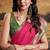 Red patola silk blend party wear saree