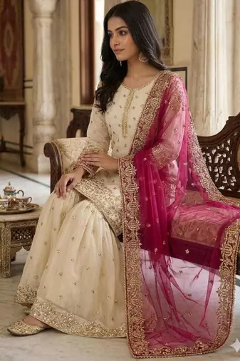 classic white embroidered set