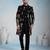Black velvet premium designer festive wear indo western set