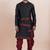 Black silk premium designer festive wear kurta bottom set