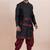 Black silk premium designer festive wear kurta bottom set