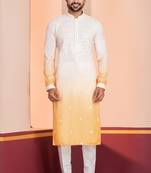 Multi color silky silk premium designer festive wear kurta trouser set
