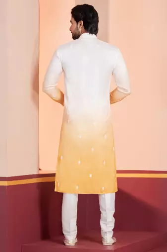Multi color silky silk premium designer festive wear kurta trouser set