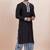 Black viscose ps premium designer festive wear dhoti kurta set