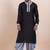 Black viscose ps premium designer festive wear dhoti kurta set