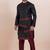 Black silk premium designer festive wear kurta bottom set