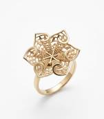 925 sterling silver abstract filigree floral statement ring