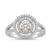 925 sterling silver round brilliant diamond double halo split shank ring