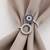925 sterling silver open circle sapphire & diamond bypass ring