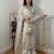 ethereal white georgette suit 
