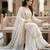 ethereal white georgette suit 