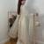 ethereal white georgette suit 