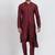 Maroon viscose ps premium designer festive wear kurta pyjama set