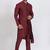 Maroon viscose ps premium designer festive wear kurta pyjama set