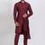 Maroon viscose ps premium designer festive wear kurta pyjama set