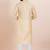 Gold cotton silk jacquard premium designer festive wear kurta pyjama set
