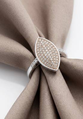 925 sterling silver marquise-shaped pavé diamond statement ring 2
