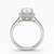 925 sterling silver vintage milgrain halo diamond ring with filigree gallery