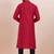 Maroon cotton silk jacquard premium designer festive wear kurta pyjama set