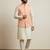 Beige  banarasi dupion premium designer festive wear kurta pyjama with jacket set