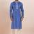 Blue cotton silk jacquard premium designer festive wear kurta pyjama set