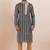 Black cotton silk jacquard premium designer festive wear kurta pyjama set