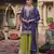 Purple color ethnic chinon fabric partywear ceremonial attire