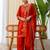 Rust color beautiful silk blend embroidered work fancy kurta set