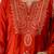 Rust color beautiful silk blend embroidered work fancy kurta set