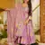 Pink color muslin fabric designer digital printed palazzo dress