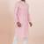 Pink cotton silk jacquard premium designer festive wear kurta pyjama set
