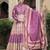 Pink color beautiful dola silk gown with dupatta for ceremonial party look