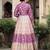 Pink color beautiful dola silk gown with dupatta for ceremonial party look