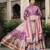 Pink color beautiful dola silk gown with dupatta for ceremonial party look