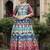 Blue color beautiful dola silk gown with dupatta for ceremonial party look