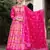 Pink color beautiful dola silk gown with dupatta for ceremonial party look