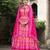 Pink color beautiful dola silk gown with dupatta for ceremonial party look