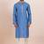 Sky  cotton silk jacquard premium designer festive wear kurta pyjama set