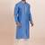 Sky  cotton silk jacquard premium designer festive wear kurta pyjama set
