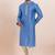 Sky  cotton silk jacquard premium designer festive wear kurta pyjama set