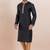 Black cotton silk jacquard premium designer festive wear kurta pyjama set
