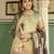 Green color beautiful printed readymade viscose silk suit with elegant handwork for party looks