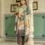 Green color beautiful printed readymade viscose silk suit with elegant handwork for party looks
