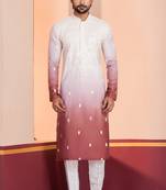 Multi color silky silk premium designer festive wear kurta trouser set