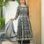 Green color elegant sophisticated rich party looks readymade dress