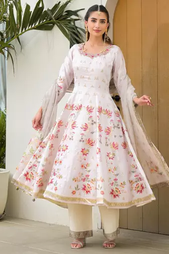 White color elegant sophisticated rich party looks readymade dress