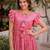 Pink color  embroidery work fancy partywear long kurti for girlie festive looks
