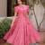 Pink color  embroidery work fancy partywear long kurti for girlie festive looks
